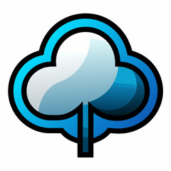 creative cloud letter logo vector symbol design illustration