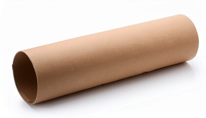 cardboard tube isolated on white background