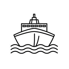 Fototapeta premium ship silhouette vector