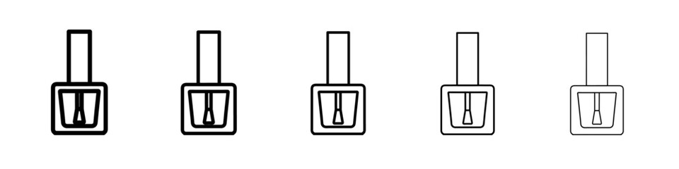 nail polish icon simple vector outline logo