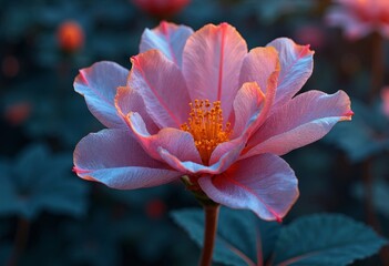 The gentle halo on the petals