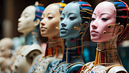 Colorful Asian Acupuncture Dummies