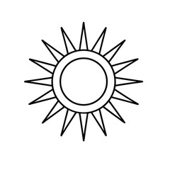 sun icon vector illustration