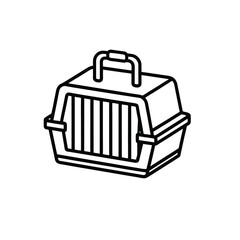 Pet Carry Box Vector icon