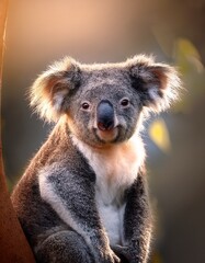 Naklejka premium koala in a tree
