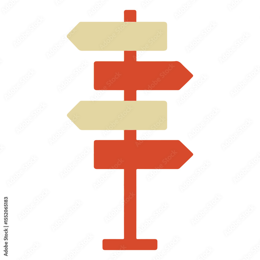 Fototapete navigation pole vector illustration icon on white background vector icon on the topic of road traffi