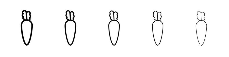 radish icon simple vector outline logo