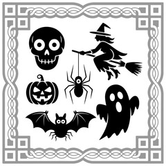 Halloween silhouette vector