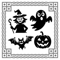Halloween silhouette vector