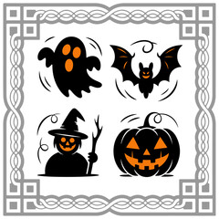Halloween silhouette vector