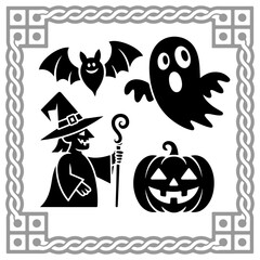 Halloween silhouette vector