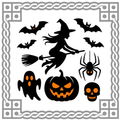 Halloween silhouette vector