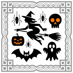 Halloween silhouette vector