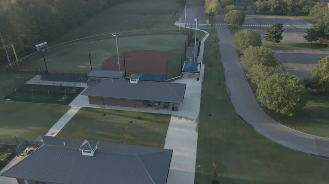 Exploring a sports complex with modern facilities