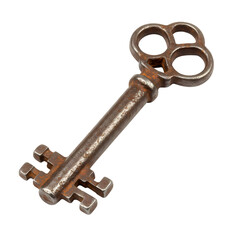 Rustic Antique Skeleton Key A Glimpse into the Past on transparent background