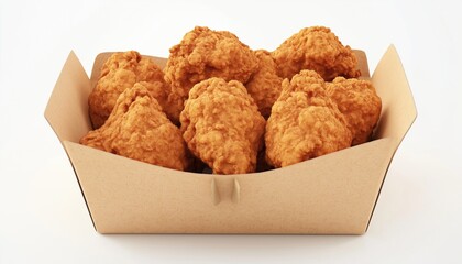 Delicious Crispy Kentucky Fried Chicken Arrives In A Convenient Delivery Box, Perfect For Enjoying At Home Or On The Go!