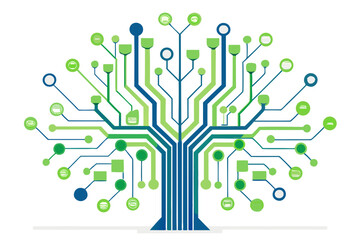 tree shaped circuit board design