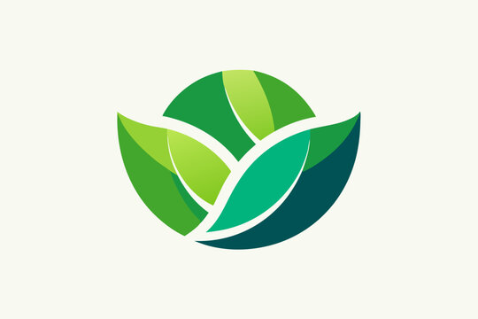 rotating dual curved leaf icon