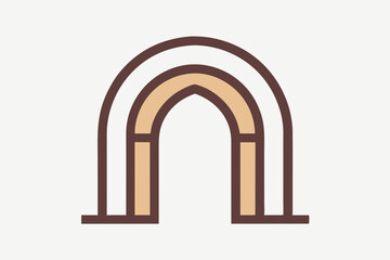 arch symbol thick stroke design