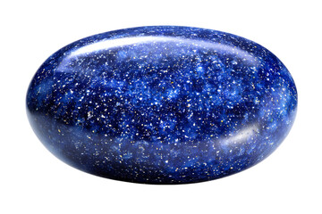 Blue gemstone with starry inclusions