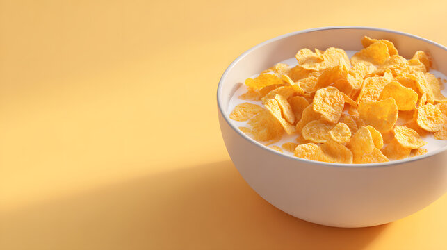 cornflakes in bowl