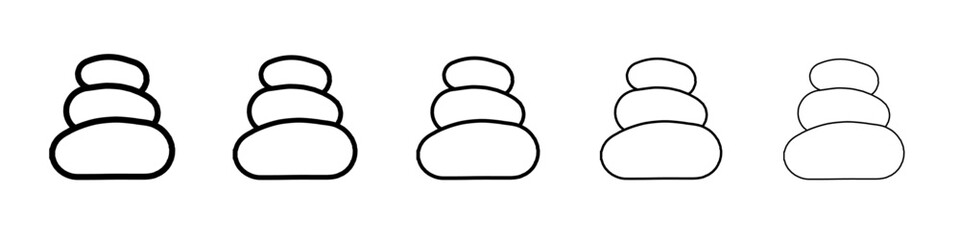 stone icon simple vector outline logo