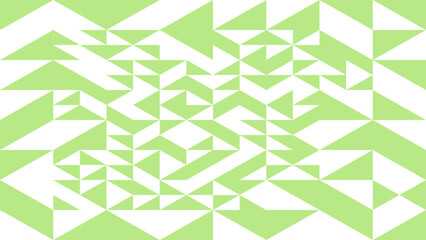 a green and white quilt with a pattern of triangles, creating a unique and eye-catching design