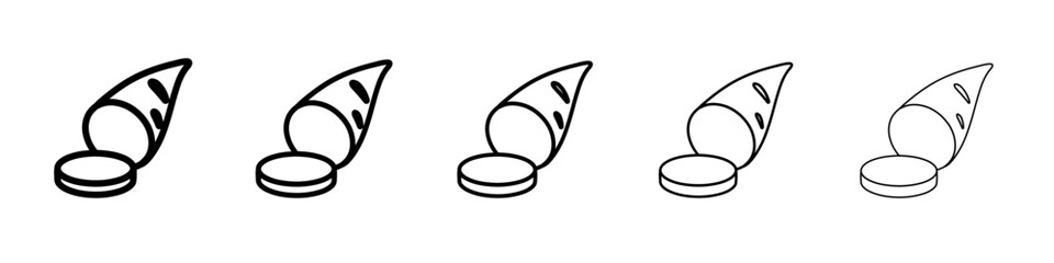 sweet potato icon simple vector outline logo