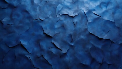 Stylish Blue Gradient Abstract Wallpaper With Grunge Navy Wall Background And Copy Space For Wide Angle Designs. Elegantly Stylized Ure Texture.