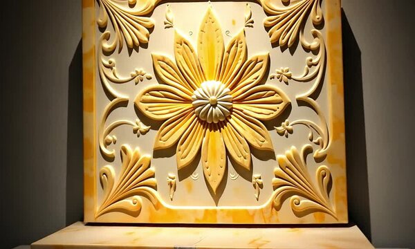 Floral Marble Tile Design

Carved Marble with Flowers

Yellow & White Tile Art

Elegant Floral Marble Tile

Decorative Marble Flower Tile

Marble Tile with Floral Motif

Ornate Floral Marble Design

