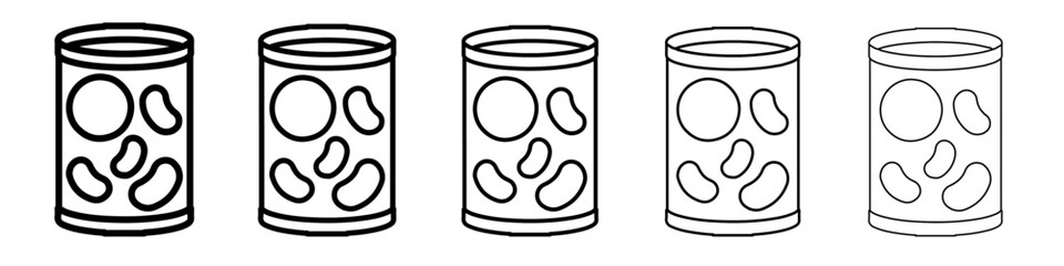 tin can icon simple vector outline logo