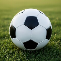 Fototapeta premium soccer ball on grass