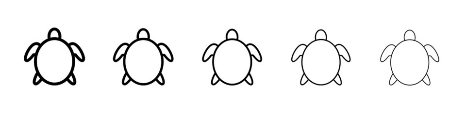 turtle icon simple vector outline logo