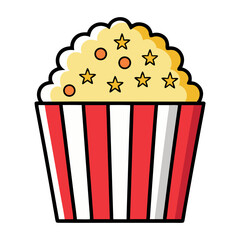 popcorn in a basket icon