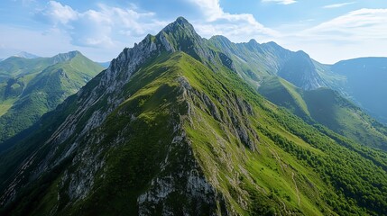 Obraz premium panoramic view of the mountain, landscape of the mountain