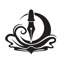 Obraz premium vector illustration of an abstract background pen and ink icon