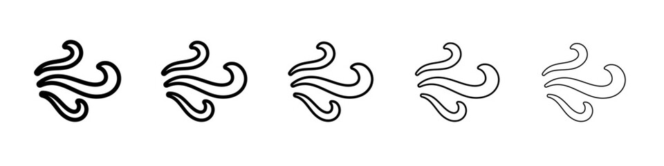 wind icon simple vector outline logo