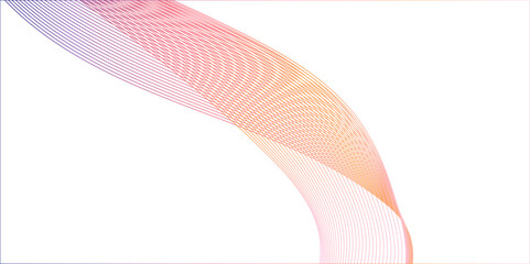Abstract dynamic multicolor lines, waves. technology line stripe isolated science digital flowing black line. gradient colorful flowing wave design element. wavy lines gradient background.