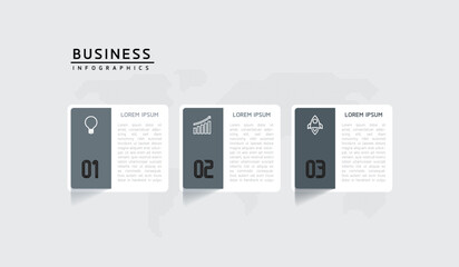 Vector business Presentation Connecting Steps Infographic Template