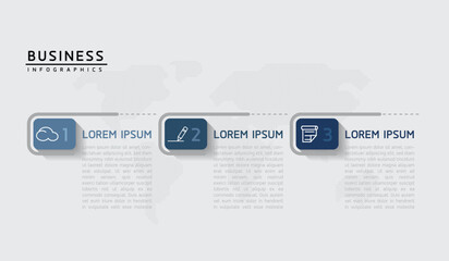 Vector business Presentation Connecting Steps Infographic Template