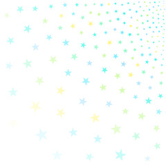 A soft gradient background featuring a pattern of pastel-colored stars in varying sizes, creating a whimsical and dreamy effect.