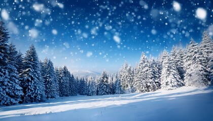 softly falling snowflakes gently settle on a winter landscape snowy scene serene snowfall
