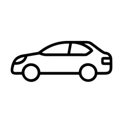 Obraz premium Car vehicle automobile transport automotive drive machine travel auto design line art icon vector graphic