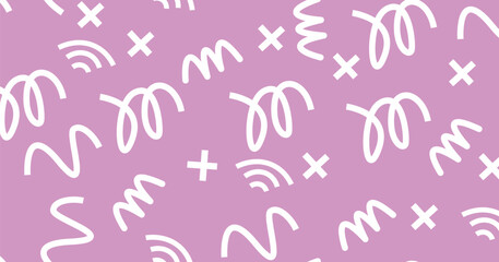 Pink heart pattern background design with seamless love-themed decoration