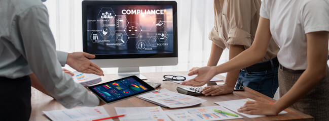 Compliance system for brisk online corporate business to meet quality standard