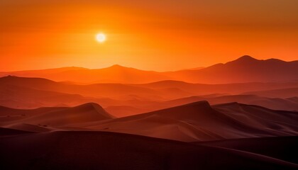 Fototapeta premium vibrant gradient of warm orange and red colors