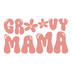 Groovy Mama Floral Retro Design