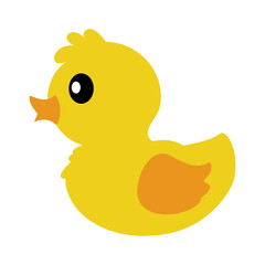 Simple Cute Rubber Duck Illustration
