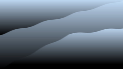 Abstract wavy lines in shades of blue and gray, creating a smooth gradient effect against a dark background.
