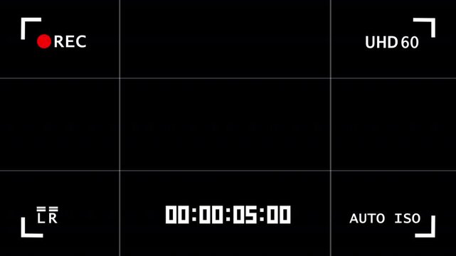 Screen recording frame overlay on a transparent alpha channel.